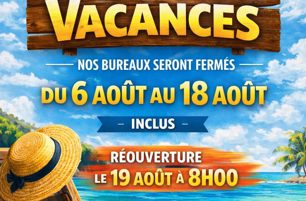 VACANCES D&rsquo;ETE 2026
